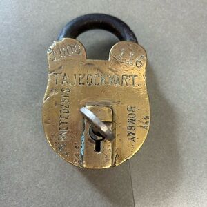 🔐 Old Indian Brass Padlock